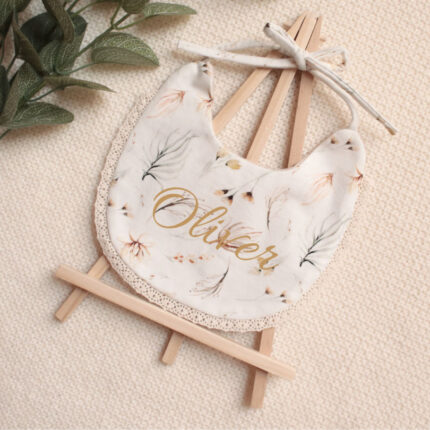 podbradník, podbradník s menom, darček k narodeniu, personalizovaný darček, personalizovaný darček k narodeniu, Slintáčik s menom dieťaťa