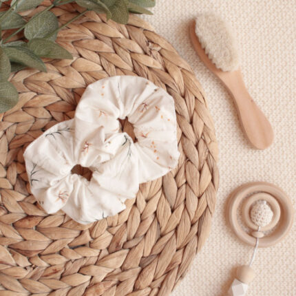 scrunchie, gumička do vlasov, darček pre mamičku, darček pri narodení, darček pre novorodenca