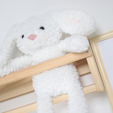 plyšový zajačik, zajačik s menom, personalizovaný zajačik, darček pri narodení, personalizovaný darček pri narodení