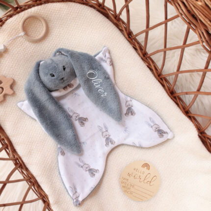 maznáčik zajačik, zajačik, personalizovaný maznáčik, darček pri narodení, personalizovaný zajačik, maznáčik, darček pri narodení