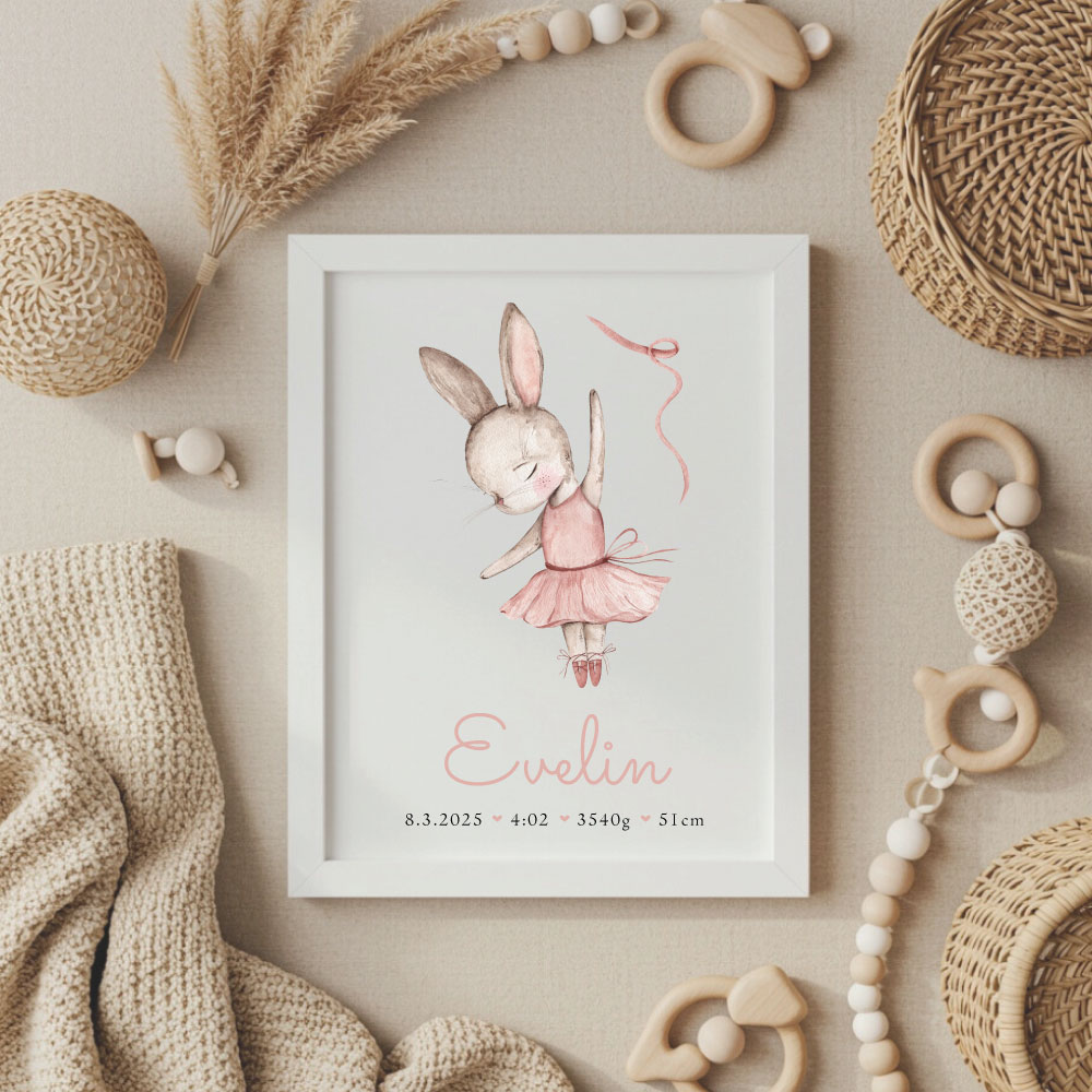 Tabuľky Zajka personalizovaná tabuľka tabuľka pri narodení dieťaťa darček k narodeniu dieťaťa personalizovaný darček pre bábätko tabuľka s údajmi o narodení narodenie dieťaťa tabuľka detská tabuľka s menom, tabuľka na stenu detská izba,spomienka na narodenie dieťaťa