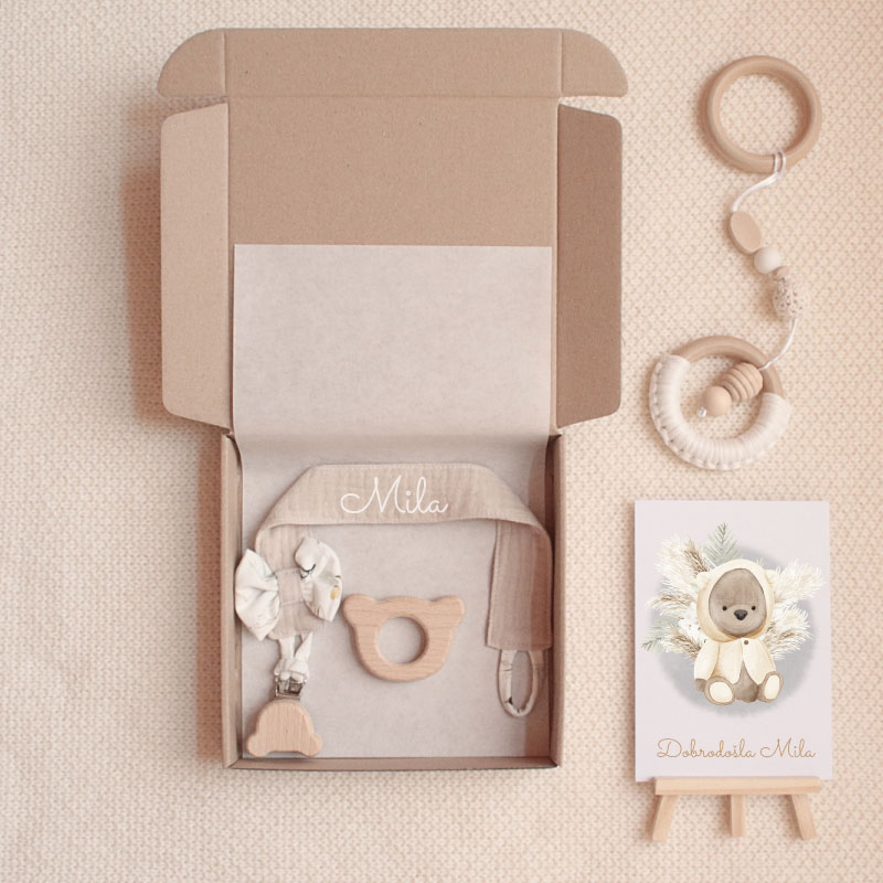 Mali medi telegram, telegram ob rojstvu, telegram v porodnišnico, darilo ob rojstvu, darilo za novorojenčka, paket ob rojstvu, paket v porodnišnico, personalizirano darilo, personaliziran bodi, grafika, grafika z rojstnimi podatki, čestitka, čestitka ob rojstvu