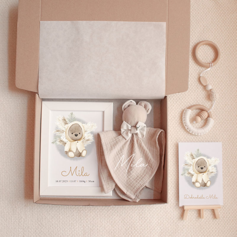 Moj medi telegram, telegram ob rojstvu, telegram v porodnišnico, darilo ob rojstvu, darilo za novorojenčka, paket ob rojstvu, paket v porodnišnico, personalizirano darilo, personaliziran bodi, grafika, grafika z rojstnimi podatki, čestitka, čestitka ob rojstvu