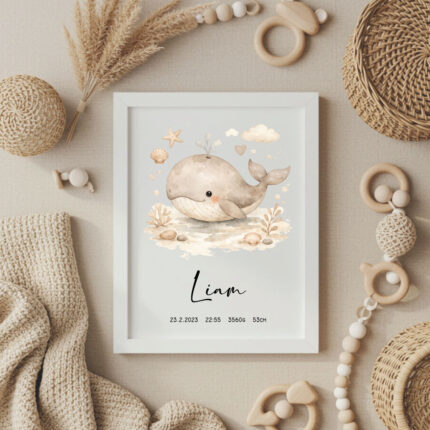 Tabuľky Veľryba, personalizovaná tabuľka tabuľka pri narodení dieťaťa darček k narodeniu dieťaťa personalizovaný darček pre bábätko tabuľka s údajmi o narodení narodenie dieťaťa tabuľka detská tabuľka s menom, tabuľka na stenu detská izba,spomienka na narodenie dieťaťa